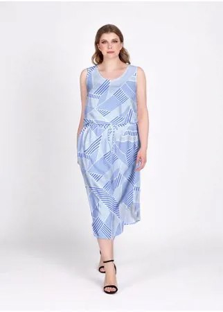 Платье женское VIS-A-VIS, D000140, размер XXXL(108), L.BLUE/WHITE