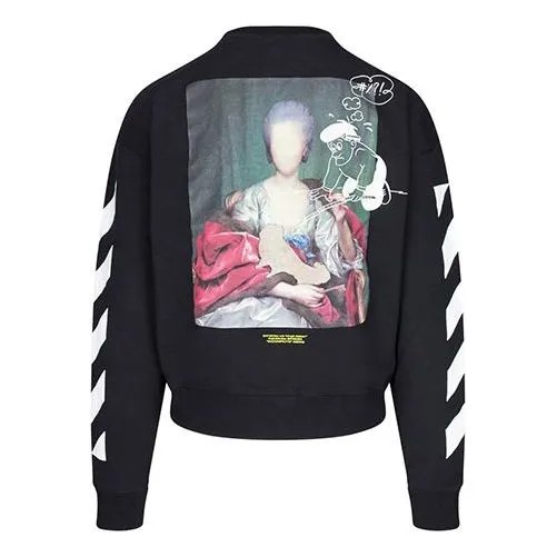 Толстовка Off-White C/O Virgil Abloh Men'S Black Diag Mariana De Silva Over Sweatshirt, черный