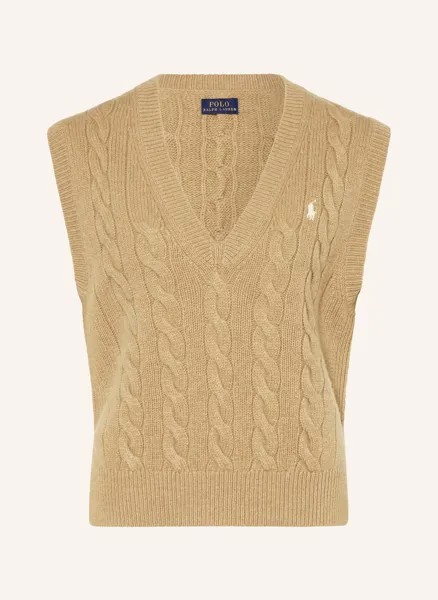 Свитер-Жилет Polo Ralph Lauren, коричневый