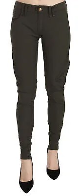 Брюки PLEIN SUD JEANIUS Серые брюки на молнии с заниженной талией IT38/US4/XS Рекомендуемая розничная цена 400 долларов США