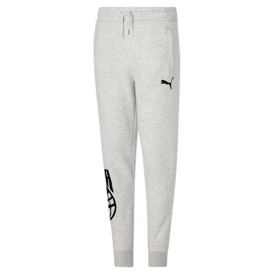 Puma Basketball Pack Флисовые джоггеры Молодежные мальчики Серые повседневные спортивные штаны 8590