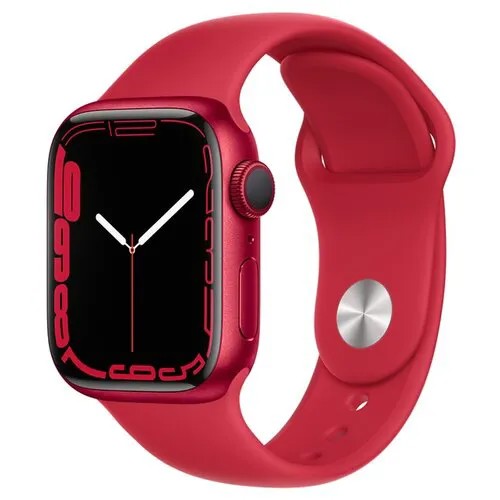 Умные часы Apple Watch Series 7 45mm Aluminium with Sport Band RU, (PRODUCT)RED, R