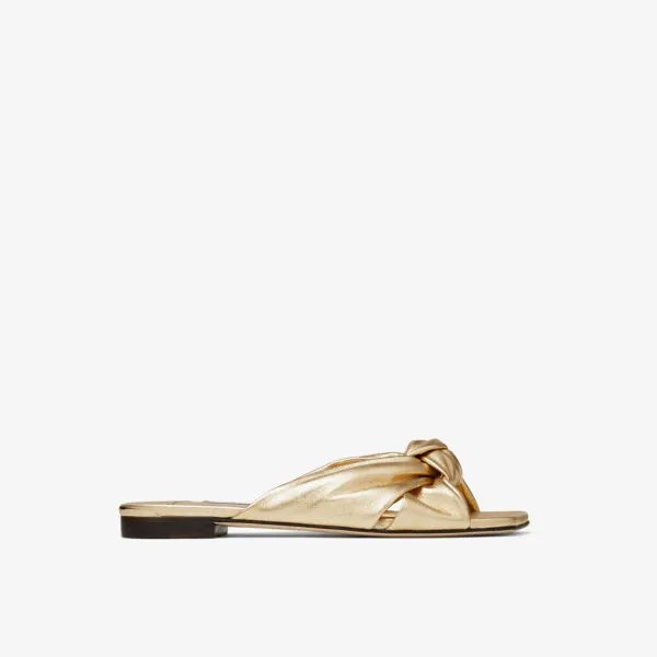 Кожаные мюли Avenue с узлом Jimmy Choo, желтый