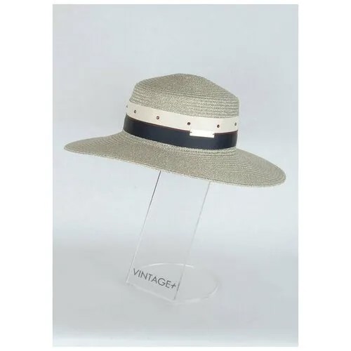 Шляпа , размер 56-58, серебряный