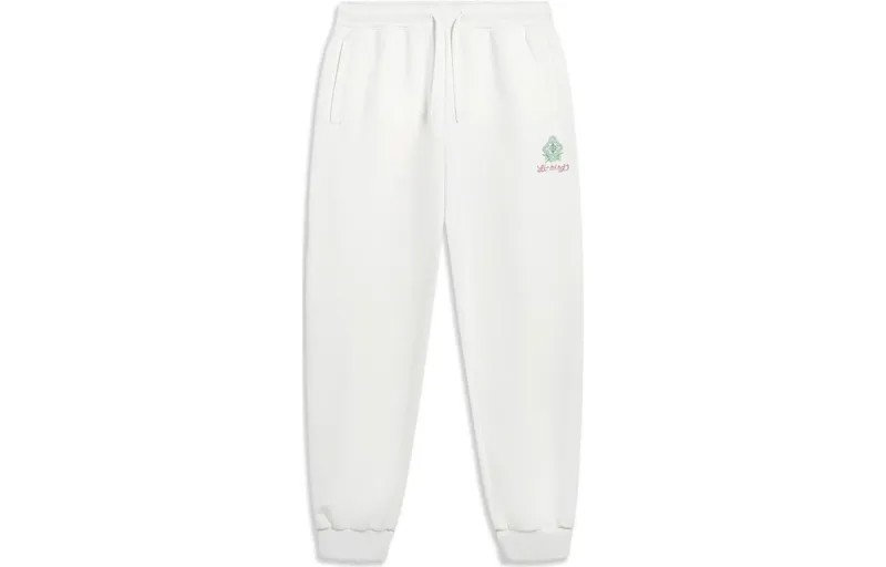 Трикотажные спортивные штаны Sports Life Collection женские молочно-белые Lining