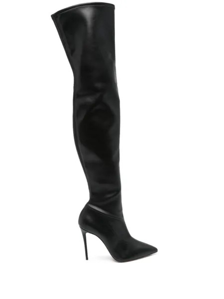 Casadei сапоги Джулия 100мм, черный