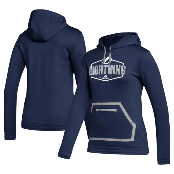 Женская толстовка с капюшоном adidas Royal Tampa Bay Lightning Team Issue adidas