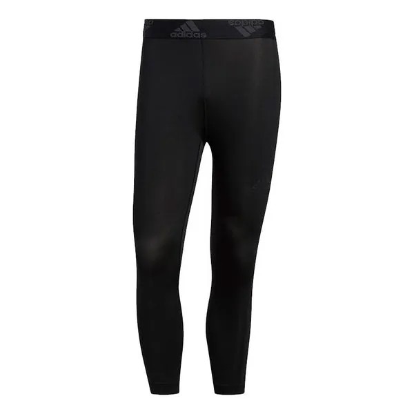 Спортивные штаны adidas TF Turf 34 Tig 3S Stripe Sports Leggings Black, черный