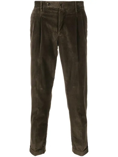 Pt01 вельветовые брюки со складками