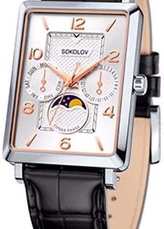 Fashion наручные  мужские часы Sokolov 133.30.00.000.05.01.3. Коллекция Credo
