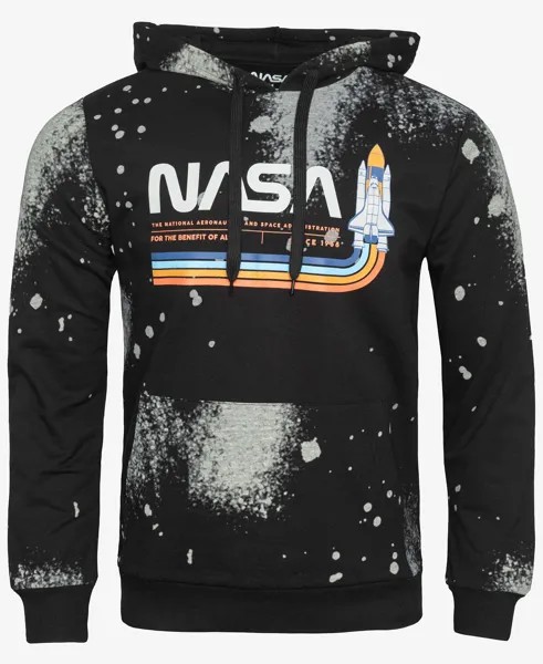 Мужская худи nasa tie dye с длинными рукавами Hybrid, черный