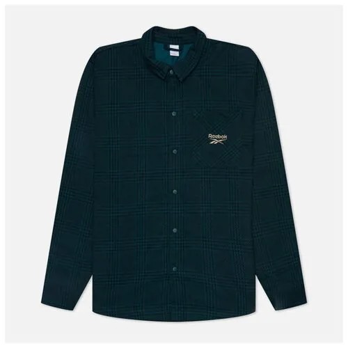 Мужская рубашка Reebok Classic Holiday Flannel зелёный , Размер XL