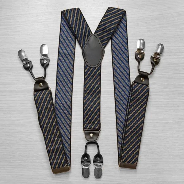Подтяжки OTOKODESIGN 53963 синие в полоску
