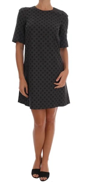 Платье DOLCE - GABBANA Шерстяное стрейч серое в горошек IT38 / US4 / XS Рекомендуемая розничная цена 2600 долларов США