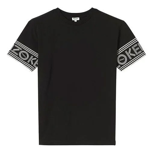 Футболка Men's KENZO Cuff Logo Cotton Short Sleeve Black, черный
