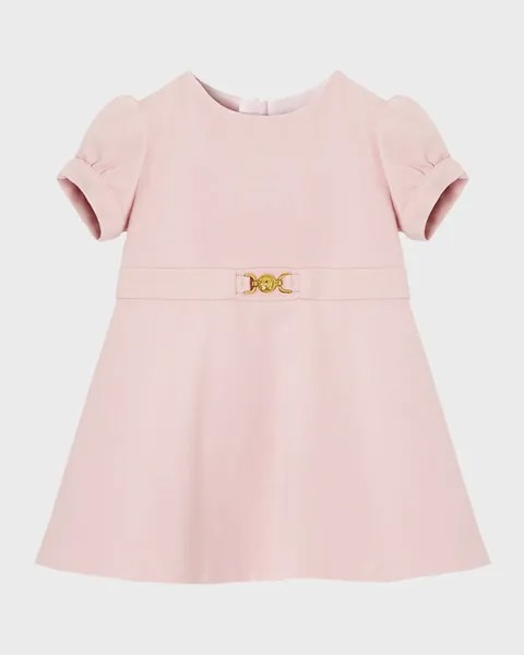 Платье Milan для девочек с пряжкой Medusa, размер 9M-3 Versace, цвет Dusty Rose