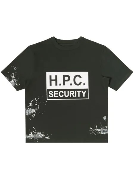 Heron Preston футболка Security с логотипом, черный