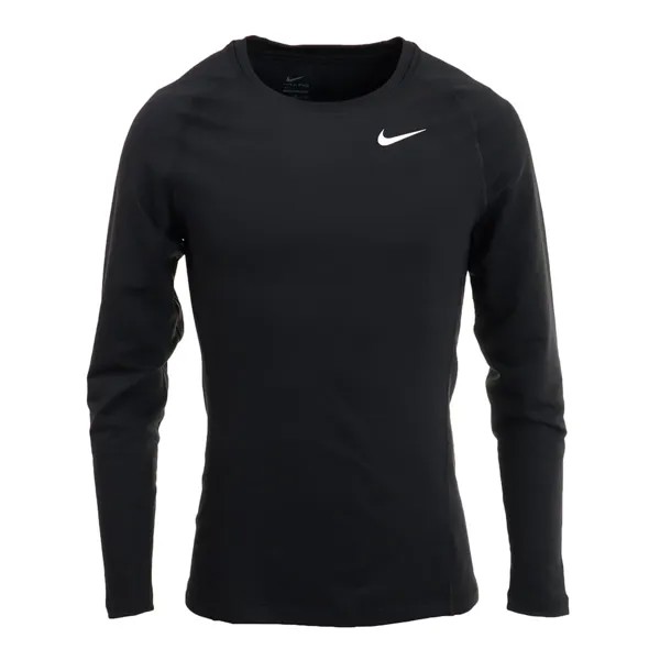 Лонгслив Nike Pro Warm Crew, черный