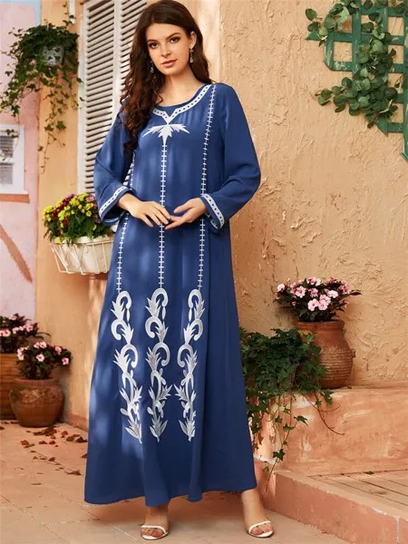 Рамадан Eid Mubarak Abaya Дубай, Турция, мусульманское пакистанское Макси-платье, кафтан, марокканские платья для женщин, длинное женское платье