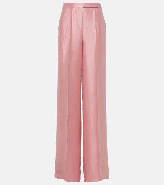 Широкие атласные брюки Slouchy Elegance Dorothee Schumacher, розовый