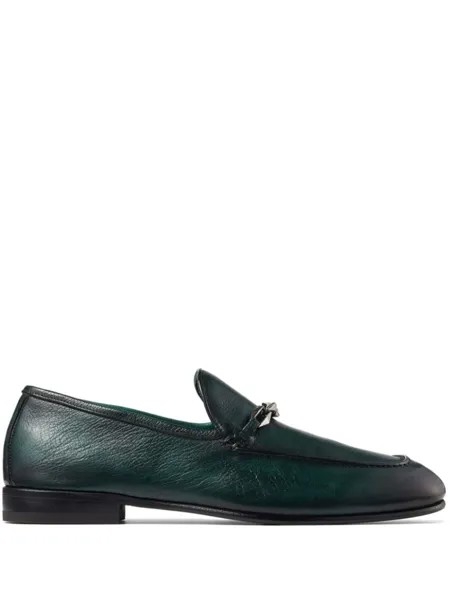 Jimmy Choo лоферы Marti Reverse, зеленый
