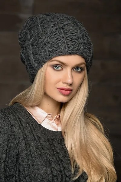 Шапка Gulyann, демисезон/зима, шерсть, утепленная, размер 54-58, серый
