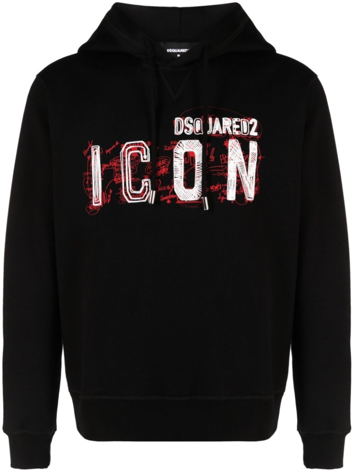Dsquared2 худи Icon Scribble, черный