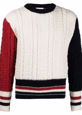 Thom Browne твидовый джемпер Fun Mix