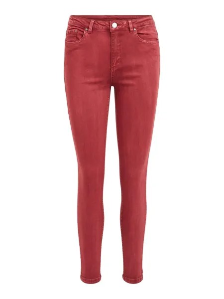 Узкие джинсы Vila AMY, темно-красный