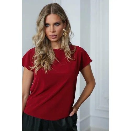 Блуза A-A Awesome Apparel by Ksenia Avakyan, размер 46, бордовый