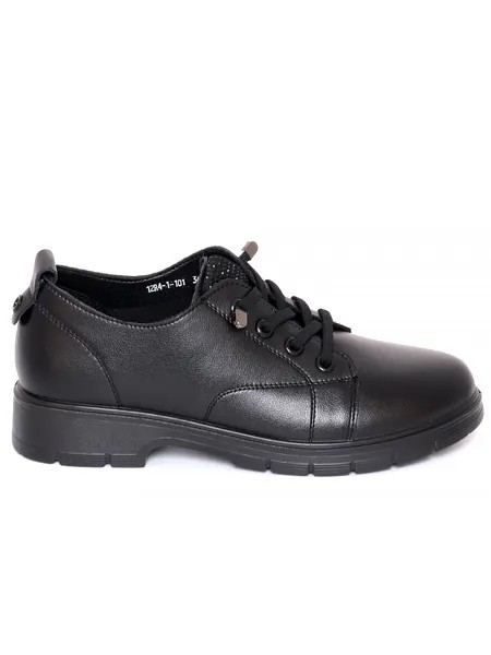 Туфли Bonavi женские демисезонные, размер 38, цвет черный, артикул 12R4-1-101