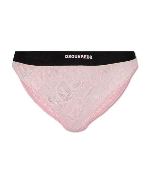 Кружевные трусы Dsquared2, розовый