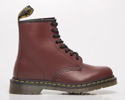 Martens 1460 Cherry Red Гладкая мужская женская обувь унисекс Обувь для образа жизни Сапоги