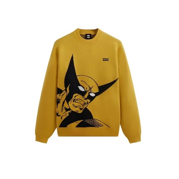 Свитшот Kith For X-Men Wolverine Crewneck, горчичный