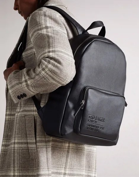 Черный кожаный рюкзак Ted Baker Phileap