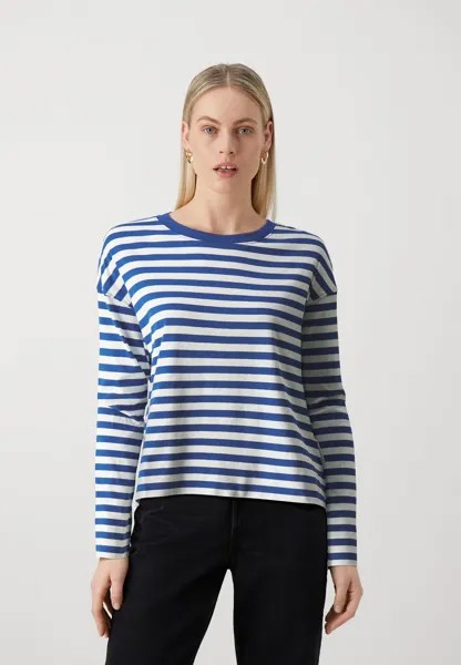 Топ с длинными рукавами LONGSLEEVE CREWNECK STRIPED Marc O'Polo DENIM, цвет kensington blue