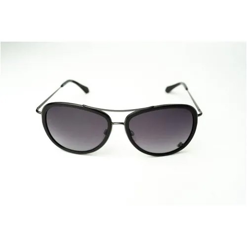 Солнцезащитные очки Vivienne Westwood, авиаторы, оправа: металл, градиентные, с защитой от УФ, черный