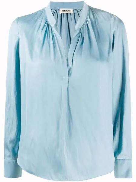 Zadig&Voltaire атласная блузка Tink