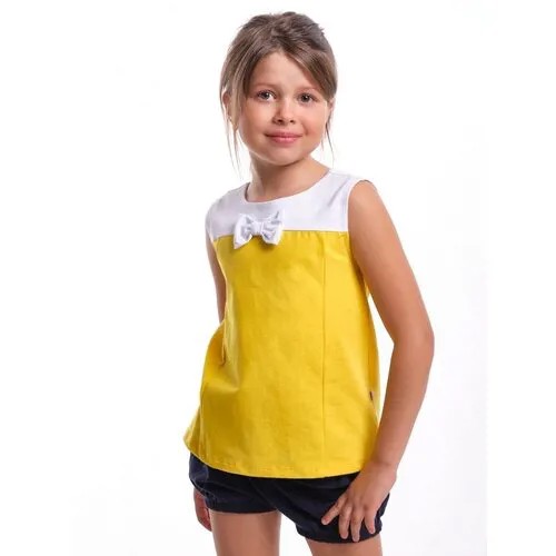 Футболка Mini Maxi, хлопок, размер 98, желтый