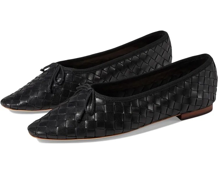 Балетки Loeffler Randall Landry Woven Flat, черный