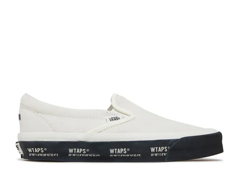 Кроссовки Vans Wtaps X Classic Slip-On Lx 'White Black', белый