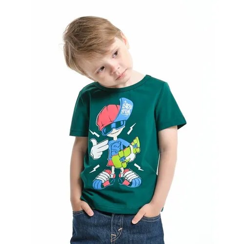 Футболка Mini Maxi, размер 110, зеленый
