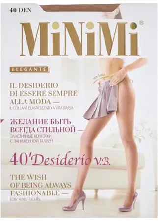 Колготки MiNiMi Desiderio V.B. 40 den, размер 2-S/M, caramello (бежевый)