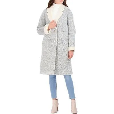 Eliza J Womens Sherpa Long Casual Trench Coat Верхняя одежда BHFO 4178