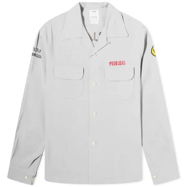 Рубашка Visvim Keesey Long Sleeve, серый
