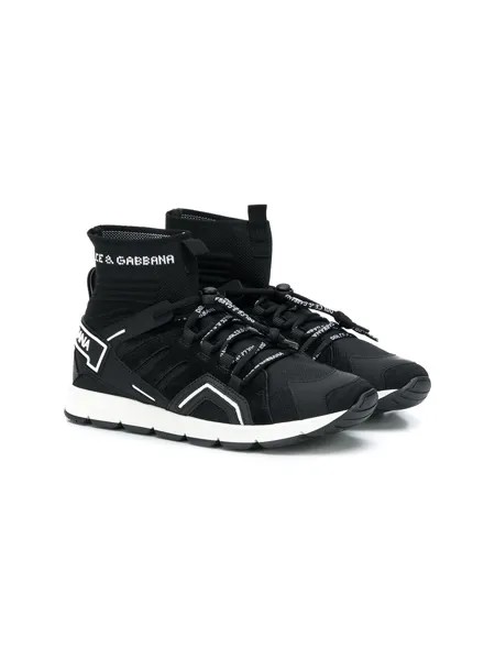 Dolce & Gabbana Kids кроссовки на шнуровке с логотипом