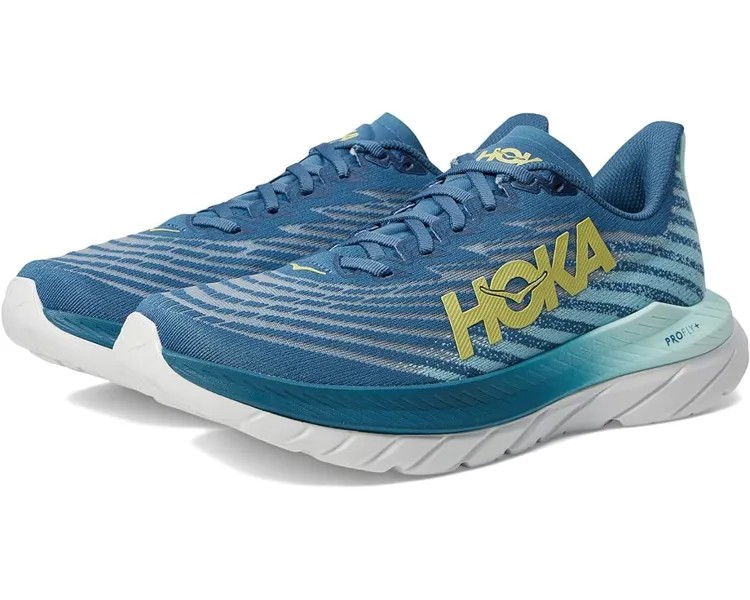 Кроссовки Hoka Men's Mach 5, цвет Blue Steel/Sunlit Ocean