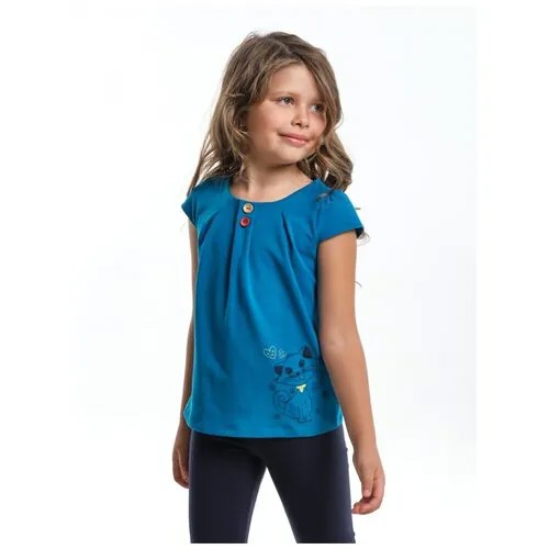 Футболка Mini Maxi, хлопок, размер 104, синий