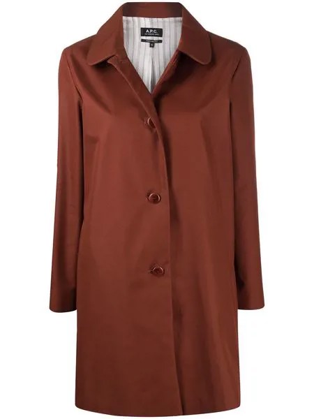 A.P.C. пальто на пуговицах