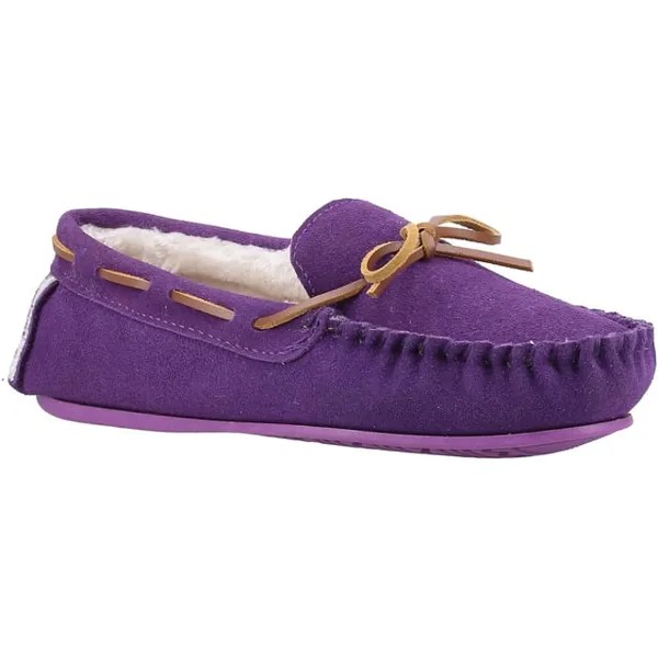 Женские тапочки Allie из кожи Hush Puppies, фиолетовый